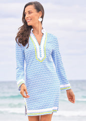 Seaside Pique Tunic Dress