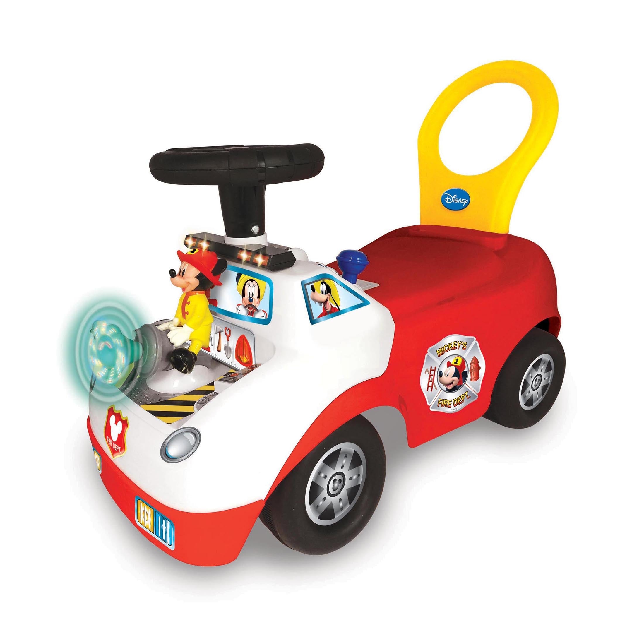  Kiddieland Kiddieland Disney Mickey Mouse Activity Fire Truck Light & Sound Activity Ride-On - Multi - Bonton