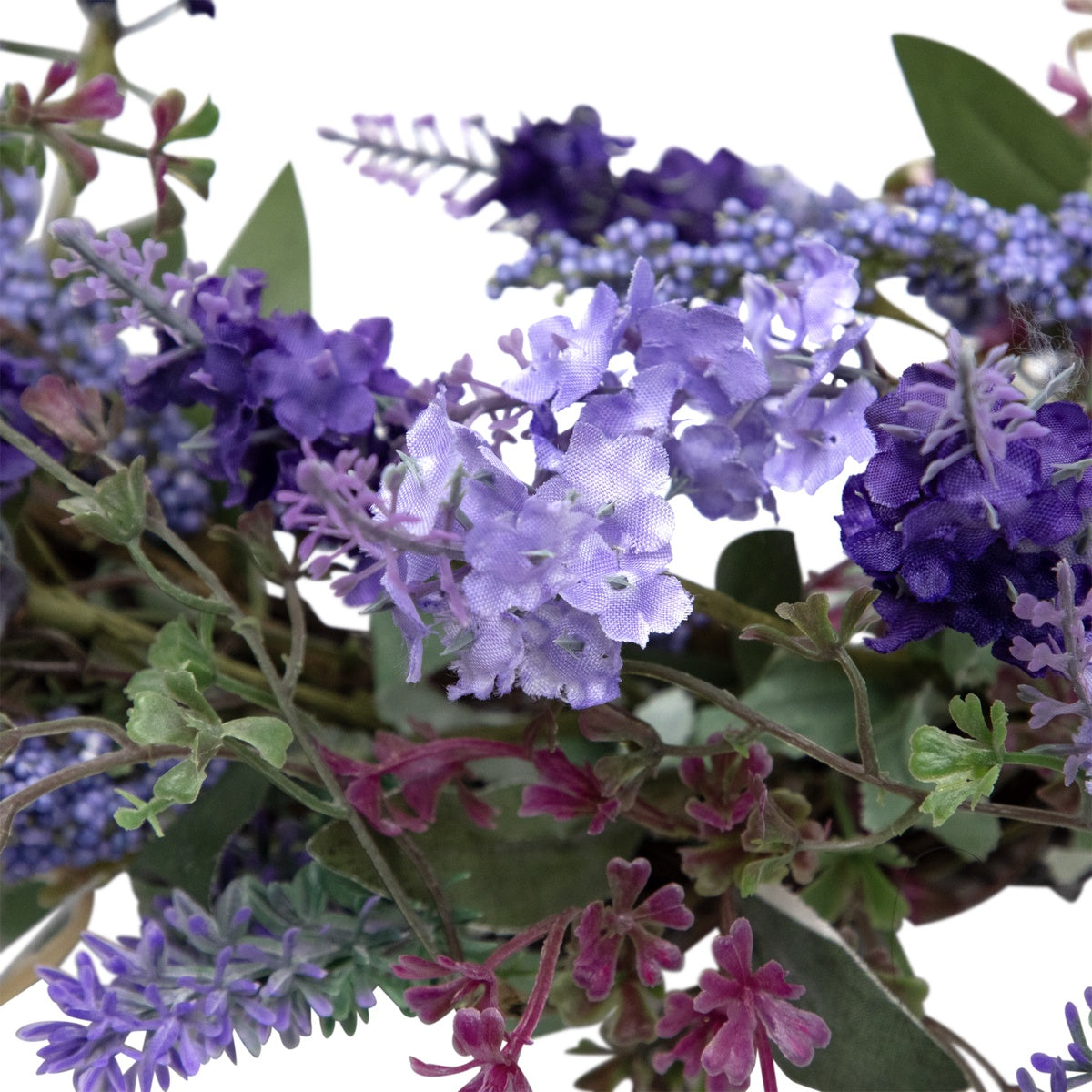  Northlight Lavender Artificial Spring Floral Wreath  Purple and Green - 18-Inch - Default Title - Bonton