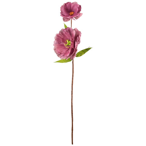 40" Purple and Green Artificial Spring Floral Craft Spray