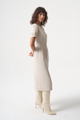 Woven Zipper Dress  - Dress