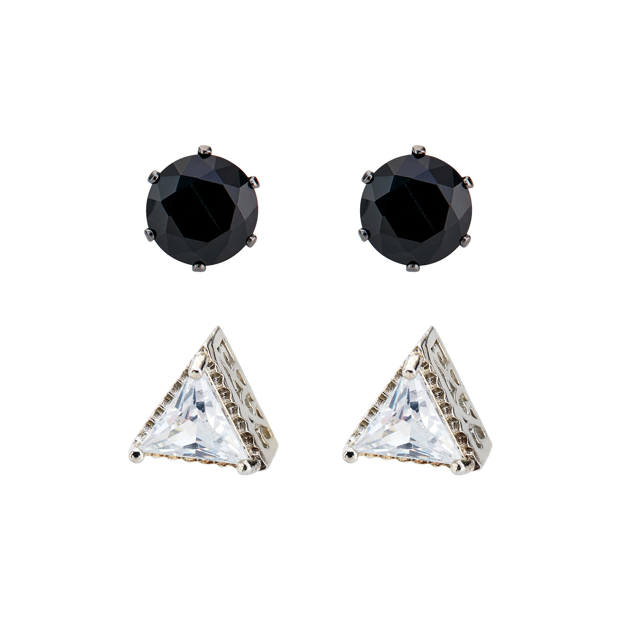  American Exchange American Exchange Earring Set - Silver/Gold - Bonton