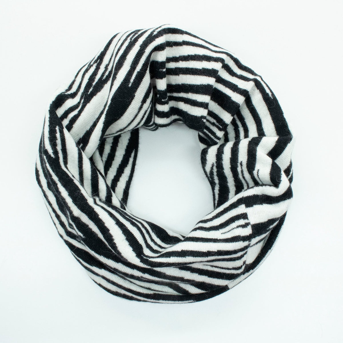  Portolano ZEBRA NECKWARMER - BLACK/SNOW WHIT - Bonton