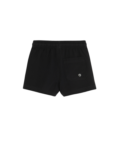 Boys 2 Match Drawstring Swim Shorts-Black