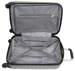 Geoffrey Beene Hardside 2 Pc Luggage Set, Silver