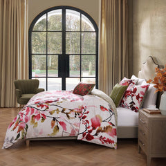 Leaves on Linen 5 Piece Reversible Comforter Set