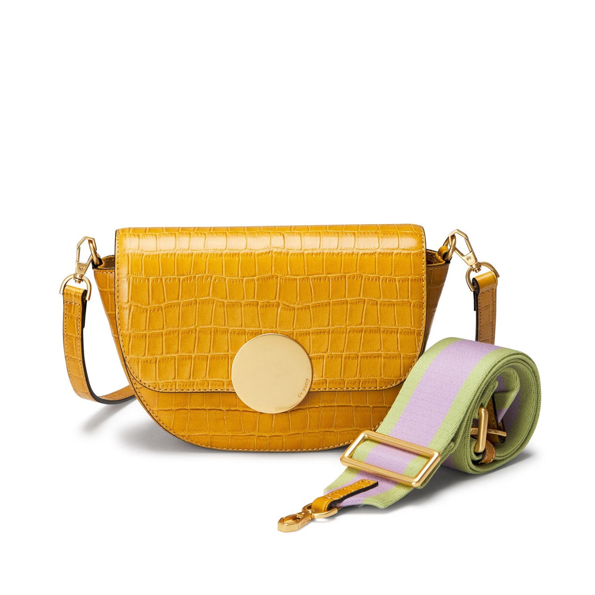  Oryany Lottie Croco  - Small Crossbody - Leaf Olive - Bonton