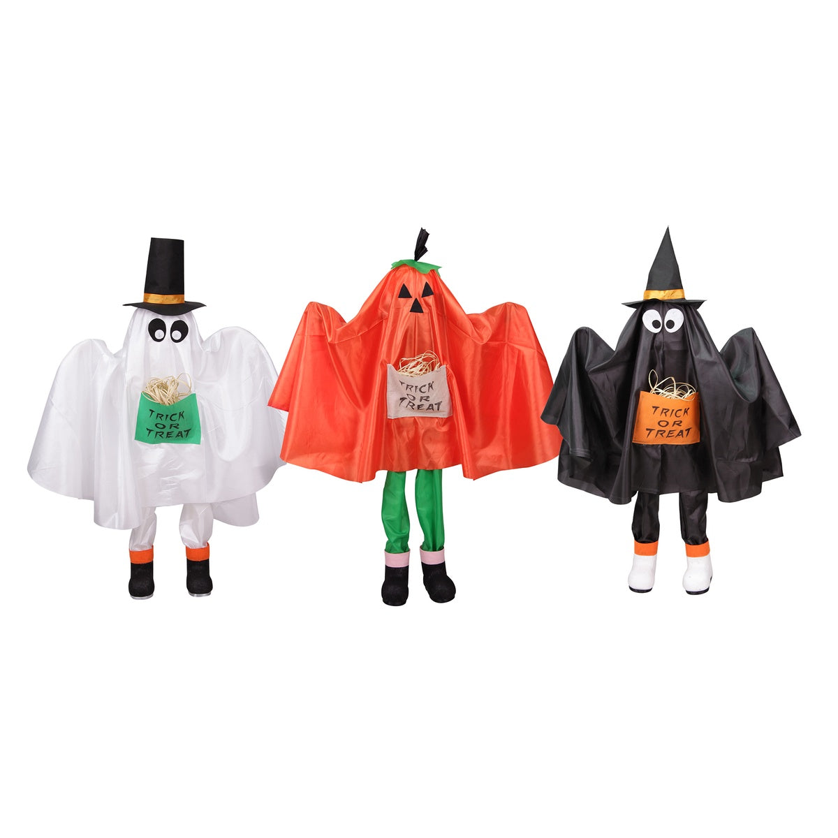  Northlight Ghost  Pumpkin and Bat Standing Halloween Kid Figures - 36