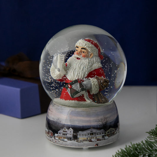 6.5" Norman Rockwell 'A Drum for Tommy' Christmas Snow Globe