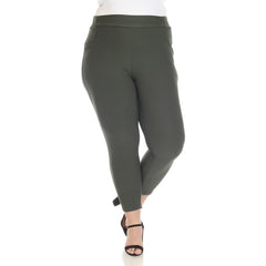 Plus Size Super Soft Elastic Waistband Scuba Pants