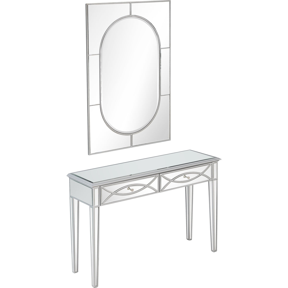  Helena Wall Mirror and Console - Mirror - Bonton