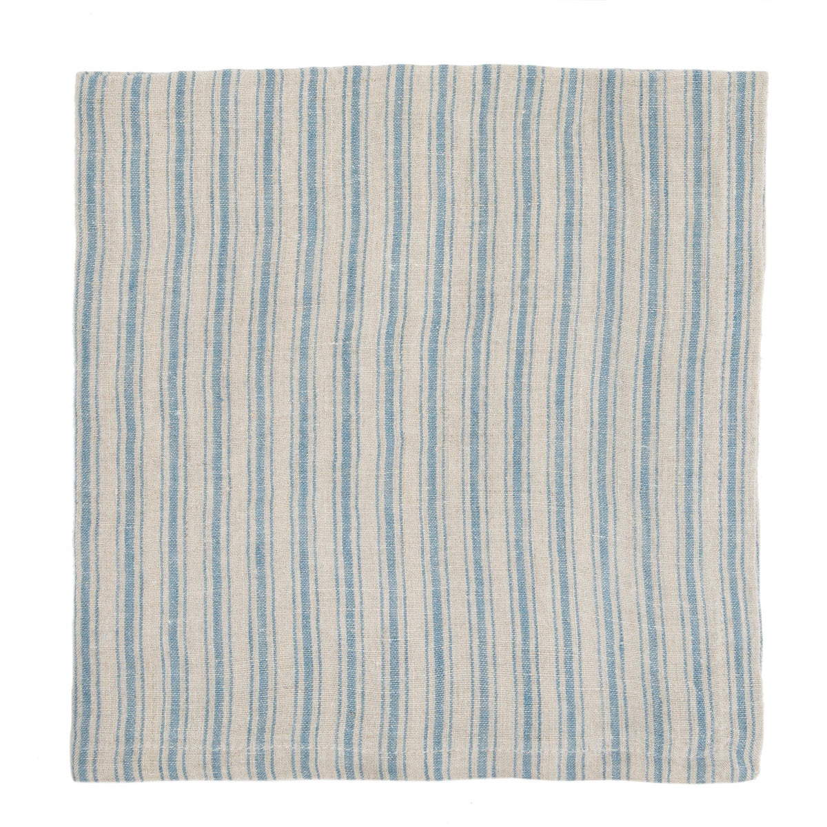  Caravan Boat Stripe Napkins, Set of 4 - Indigo & White - Bonton