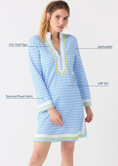 Seaside Pique Tunic Dress