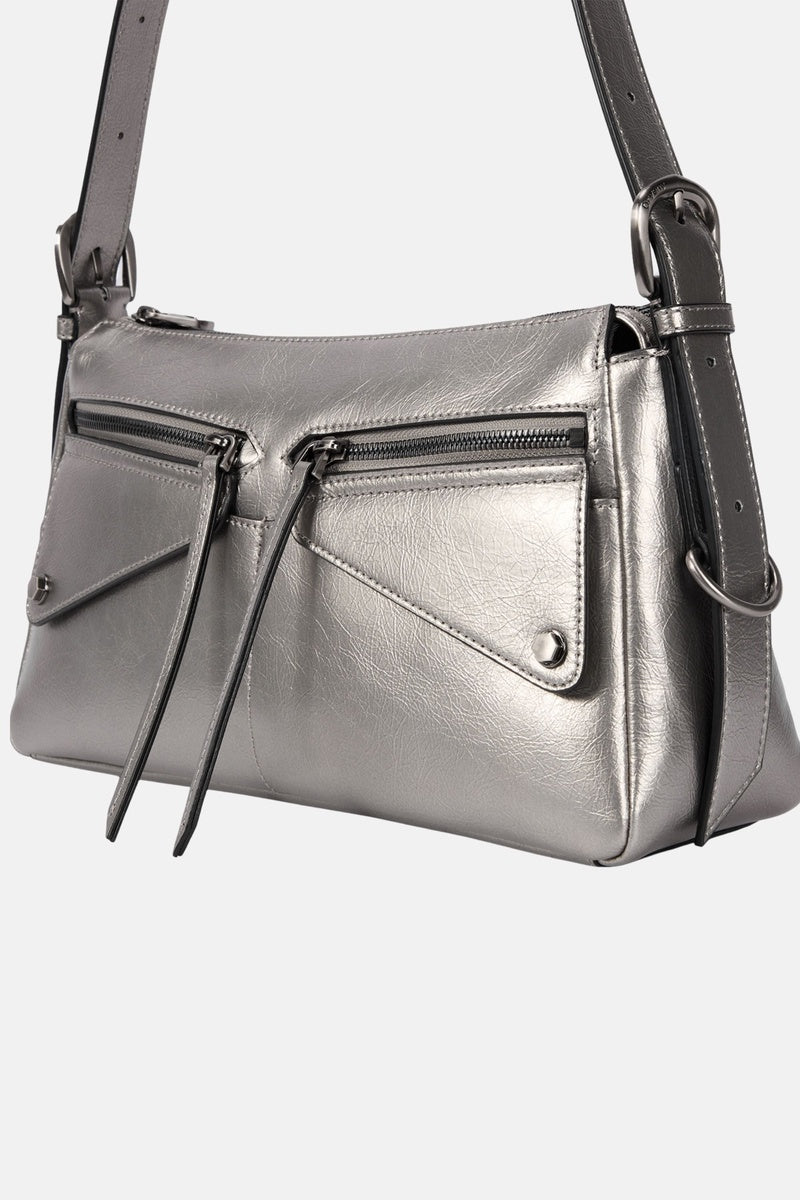  Oryany Oryany - Moto Shoulder Medium Should Bag Handbags - Pewter / One Size - Default Title - Bonton