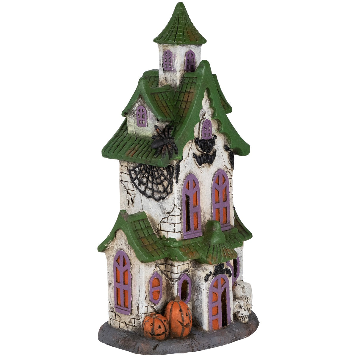  Northlight LED Lighted Haunted House With Skulls Halloween Decoration - 22.75