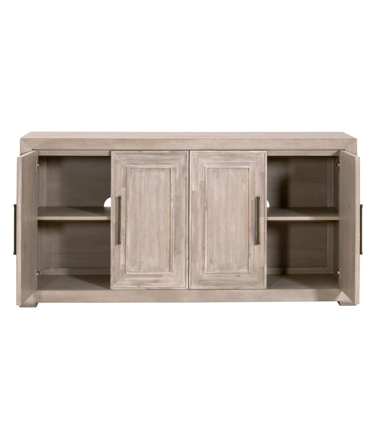  Essentials For Living Hunter Media Sideboard Natural Gray - Natural Gray - Bonton