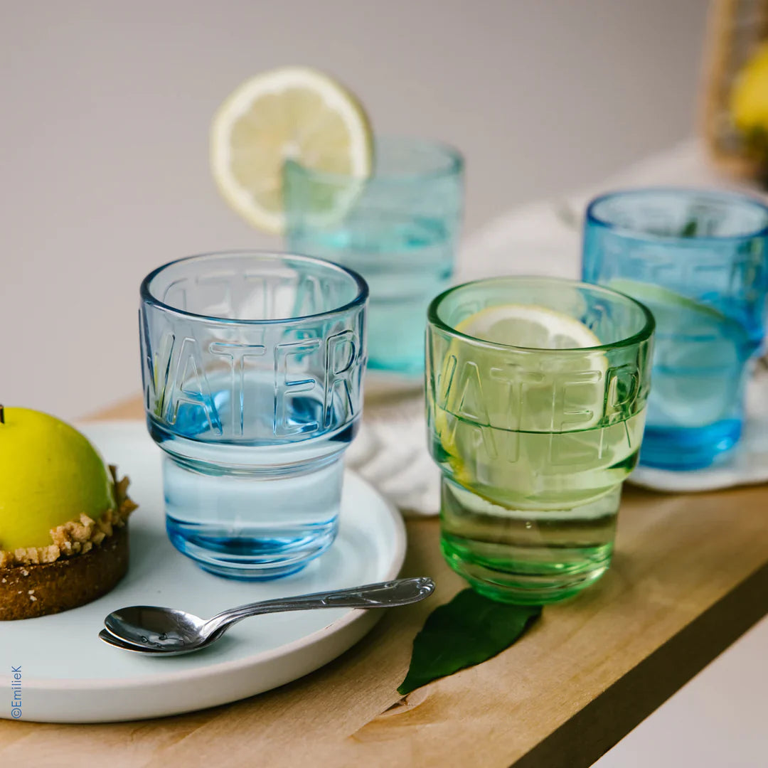  La Rochere Assorted Colors WATER Glasses Set-4 - Default Title - Bonton