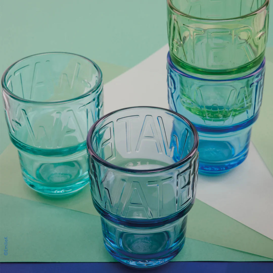  La Rochere Assorted Colors WATER Glasses Set-4 - Default Title - Bonton