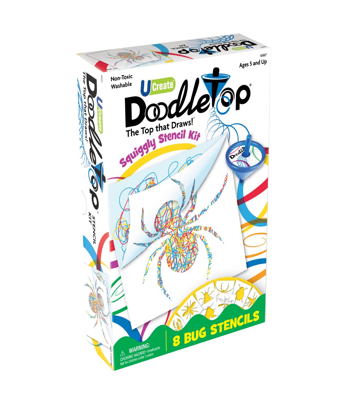  Doodletop Stencil Kit - Bugs Multi - Multi - Bonton