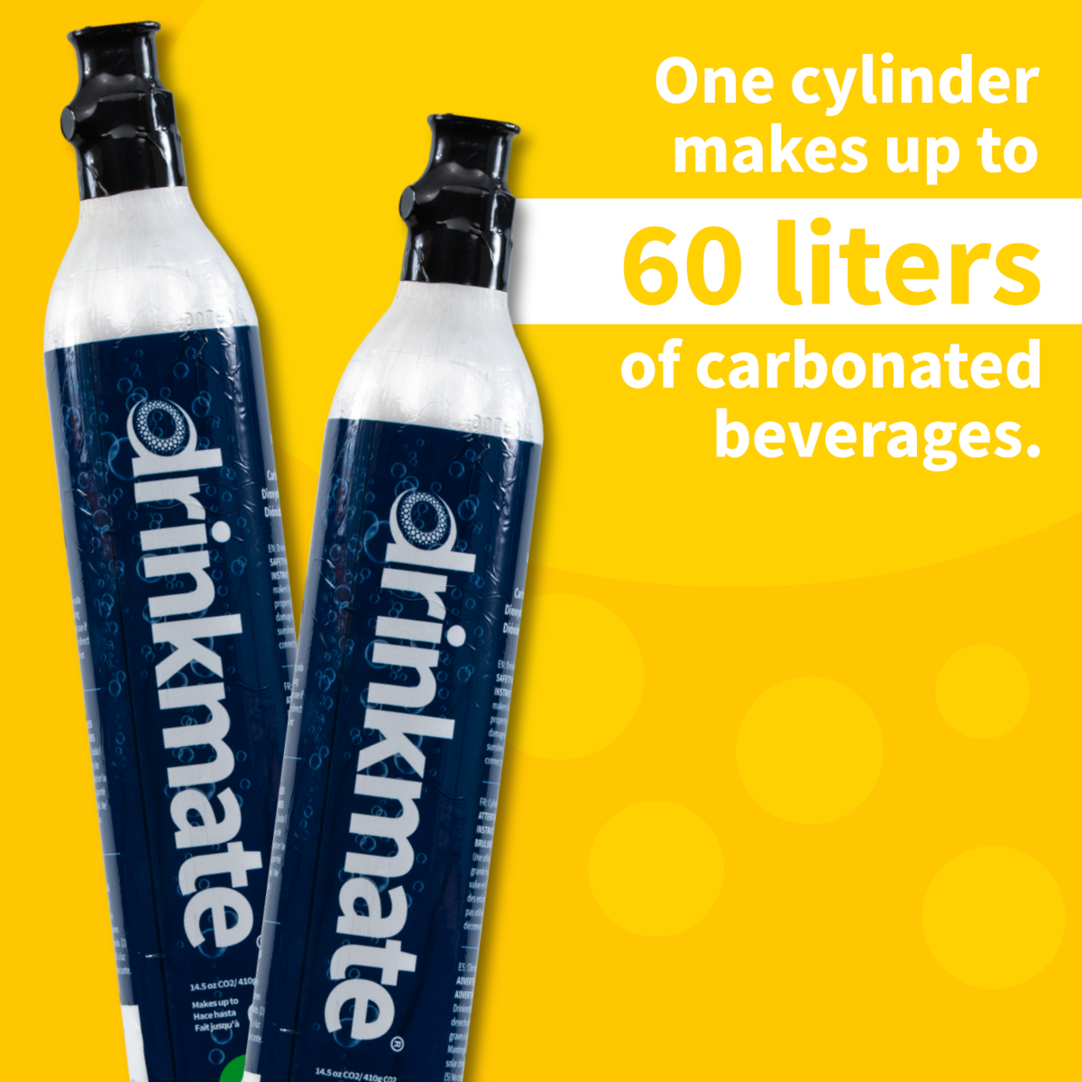  Drinkmate CO2 Refill Carbonator Cylinders 60L (14.5 Oz) - 4 Pack - Default Title - Bonton