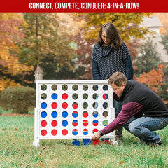 Giant Connect Four Yard Game | Jumbo 4 in a Row Outdoor Lawn Game for Families