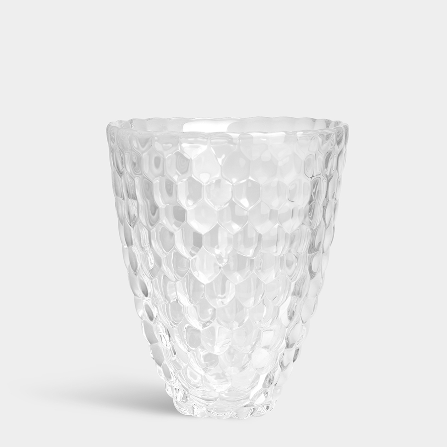  Orrefors Raspberry Vase Large - Clear - Bonton