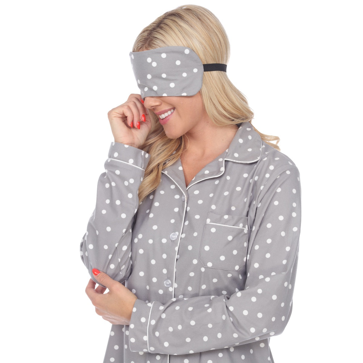  White Mark Women's Three Piece Pajama Set - L - Bonton