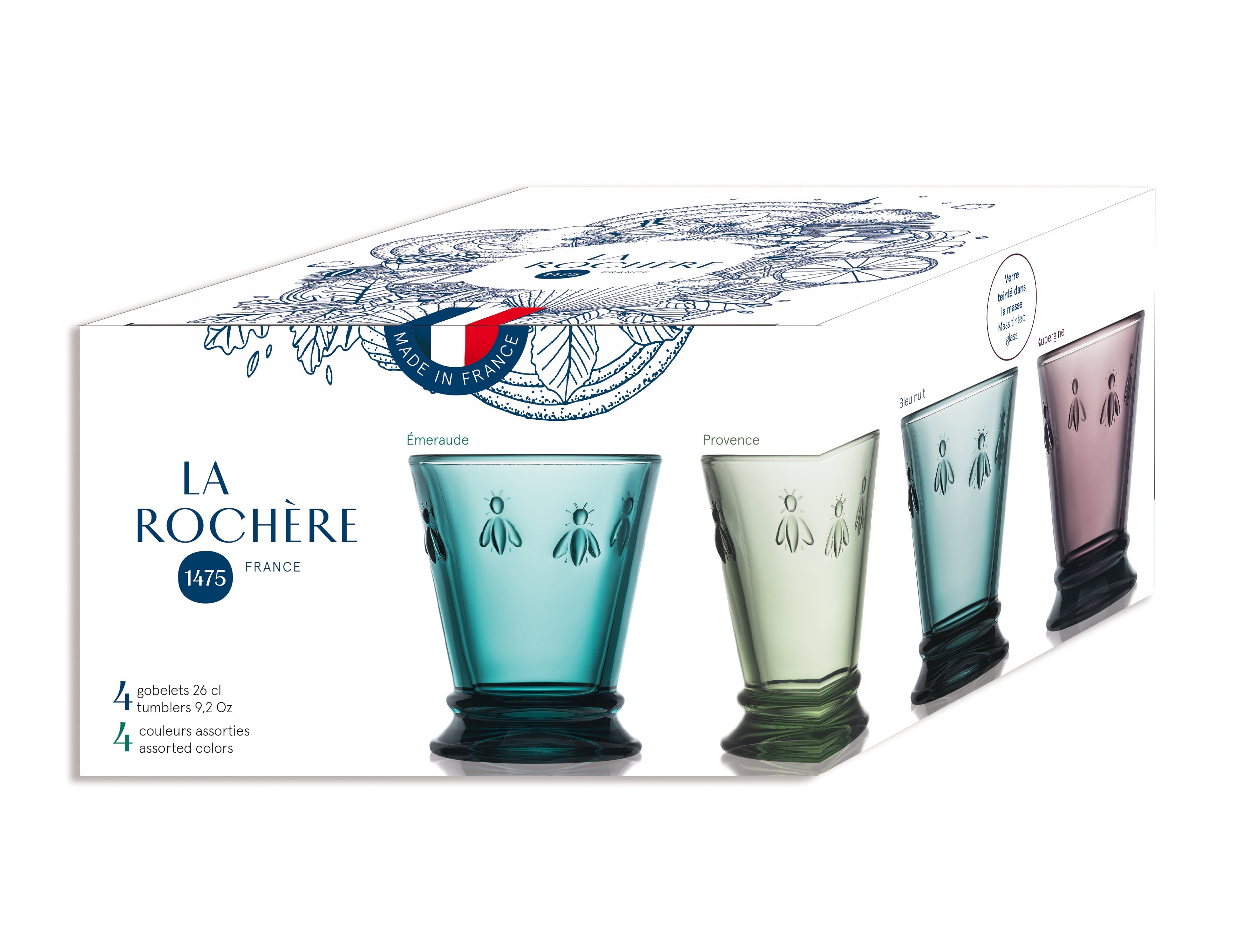  La Rochere Bee Tumbler Assorted Set-4 - Default Title - Bonton