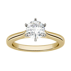 Charles & Colvard 1.00cttw Moissanite Solitaire Engagement Ring 2