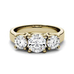 Charles & Colvard 2.00cttw Moissanite Three Stone Ring