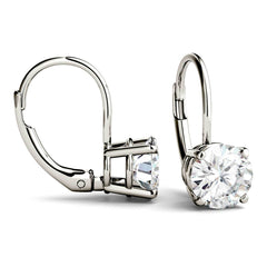 Charles & Colvard Moissanite Leverback Earrings