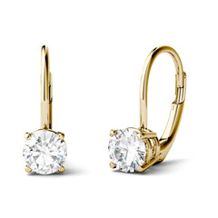 Charles & Colvard Moissanite Leverback Earrings