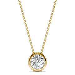 Charles & Colvard 0.50cttw Moissanite Bezel Pendant