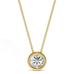 Charles & Colvard 0.50cttw Moissanite Bezel Pendant