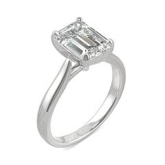 Charles & Colvard 2.52cttw Moissanite Emerald Cut Solitaire Ring