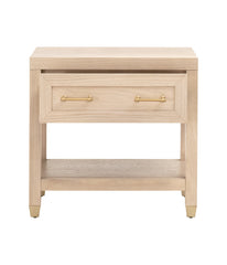 Stella 1-Drawer Nightstand Light Honey Oak