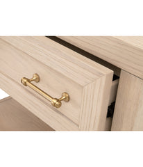 Stella 1-Drawer Nightstand Light Honey Oak