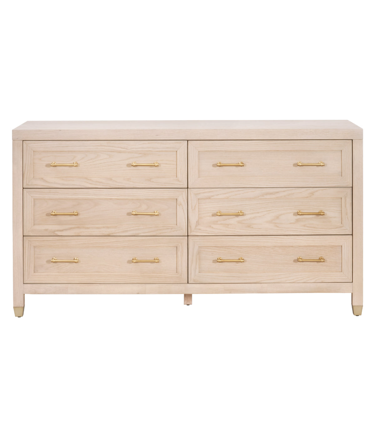  Essentials For Living Stella 6-Drawer Double Dresser Light Honey Oak - Light Honey Oak - Bonton