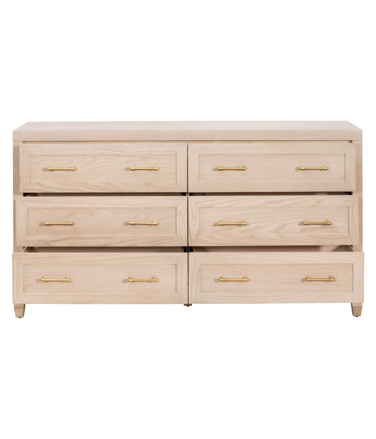  Essentials For Living Stella 6-Drawer Double Dresser Light Honey Oak - Light Honey Oak - Bonton