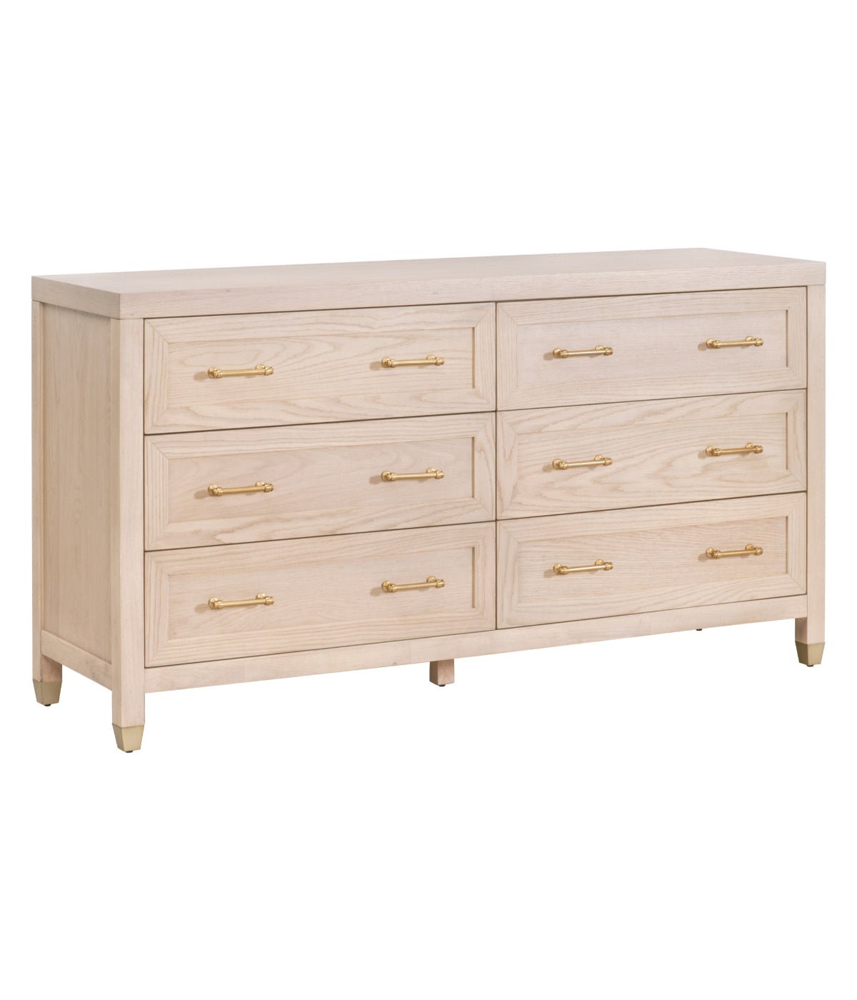  Essentials For Living Stella 6-Drawer Double Dresser Light Honey Oak - Light Honey Oak - Bonton