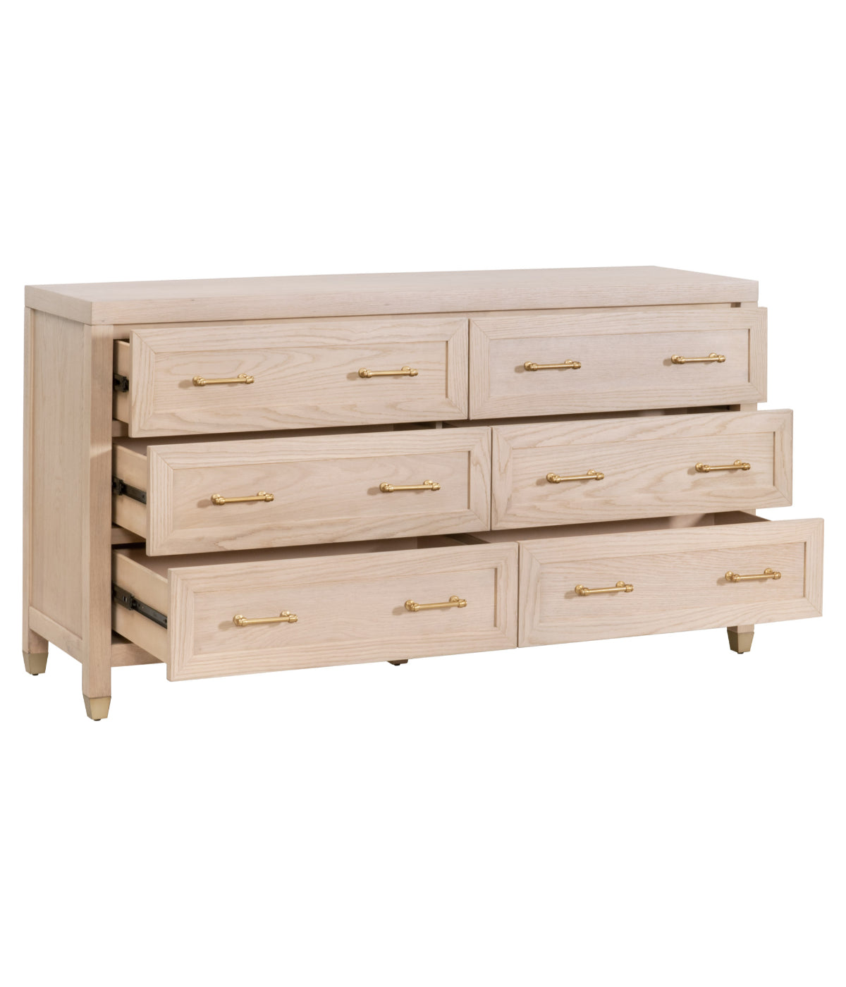  Essentials For Living Stella 6-Drawer Double Dresser Light Honey Oak - Light Honey Oak - Bonton