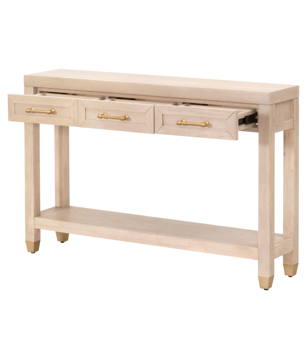  Essentials For Living Stella Narrow Console Table Light Honey Oak - Light Honey Oak - Bonton