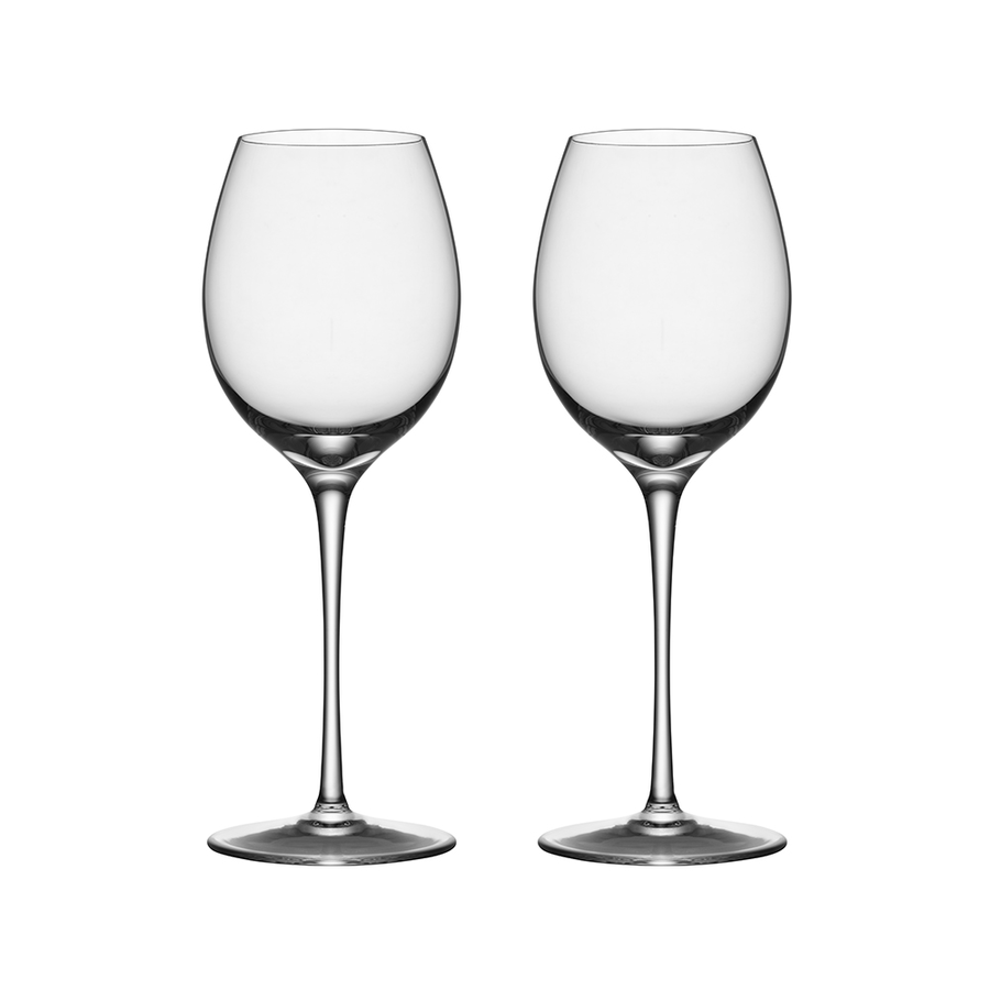  Orrefors Premier Riesling Zinfandel Glass Pair - Clear - Bonton