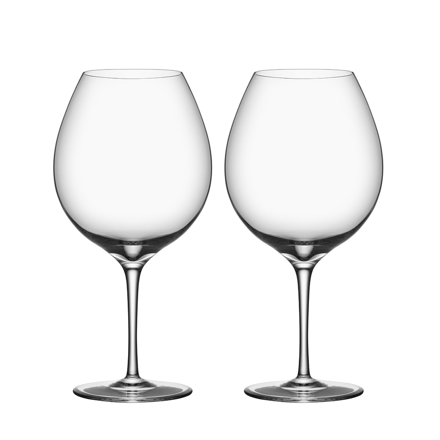  Orrefors Premier Pinot Noir Glass Pair - Clear - Bonton