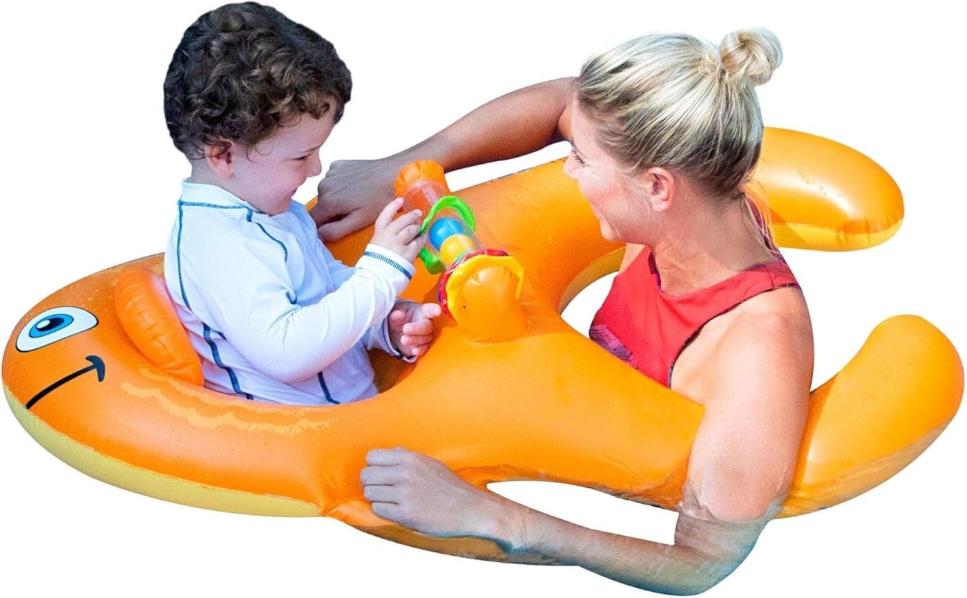  Swim Central Inflatable Me and You Goldfish Baby Seat Pool Float - 40