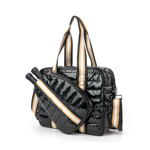 Judy Quilted Pickleball Tote Competitive Black