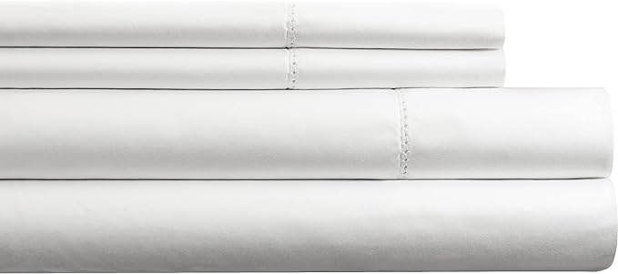  Pointehaven 525 Thread Count Cotton Sheet Sets - White - Bonton