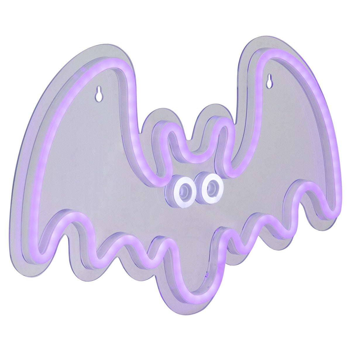  Northlight LED Lighted Neon Style Bat Halloween Window Silhouette - 15