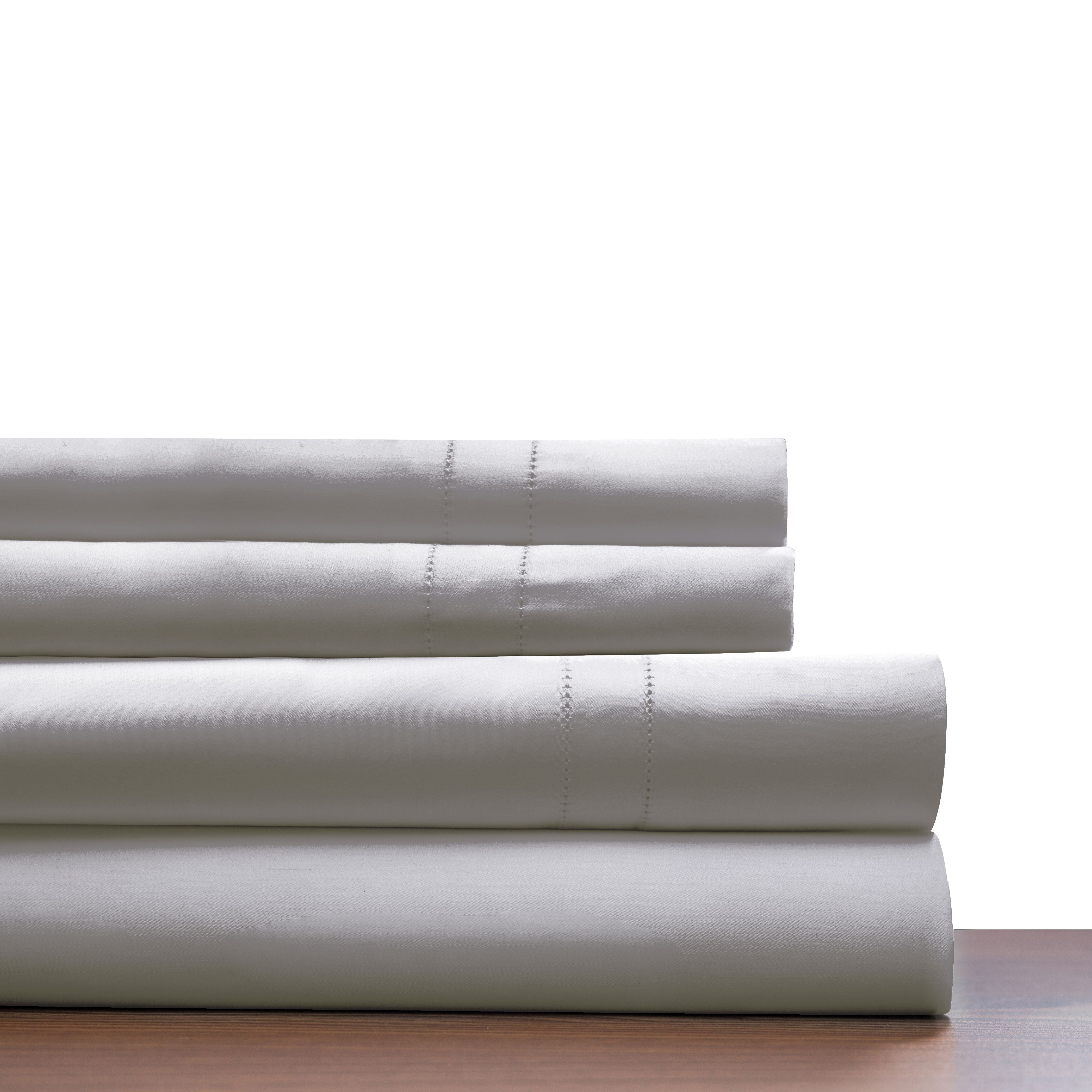  Pointehaven 620 Thread Count Luxury Sheet Set - Bone - Bonton