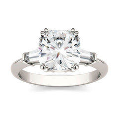 Charles & Colvard 2.77cttw Moissanite Cushion Engagement Ring